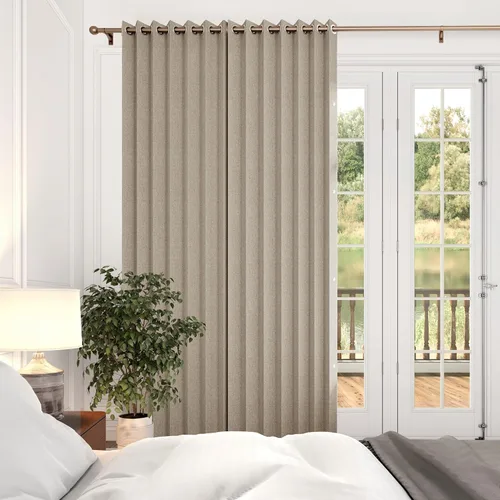 Vista 41 de Cortinas plisadas completamente opacas con cierre magnético, 72 pulgadas de largo, para interiores y exteriores, 1 panel, 45 pulgadas de ancho x 72