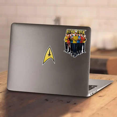 Vista 4 de Popfunk Sudadera con capucha y calcomanías clásicas de Star Trek