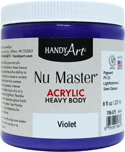 Vista 18 de Handy Art Nu Master - Pintura acrílica de cuerpo pesado, 8 onzas, carmesí Alizarin
