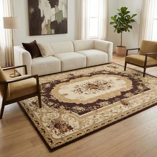 Vista 10 de Unique Loom Versailles Collection - Alfombra tradicional clásica con motivo floral, colección Versailles