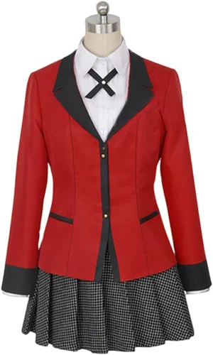 Vista 2 de Disfraz de anime Yumeko Jabami para mujer conjunto completo de vestido de marinero JK