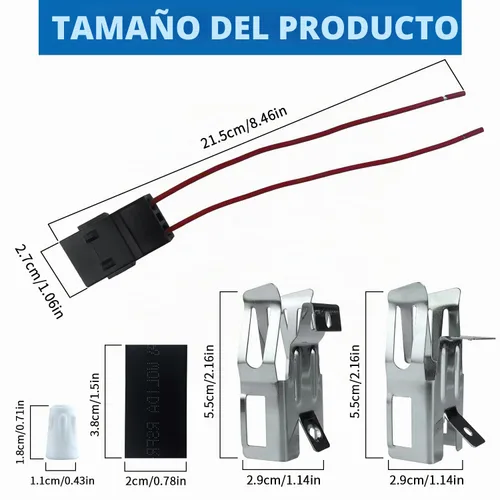 Vista 2 de Paquete de 2 terminales de bloque de receptáculo de enchufe de estufa ERR117 compatible con Whirlpool Kenmore Kit de receptáculo de quemador