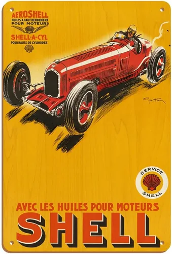 Vista 9 de Cartel de metal vintage de Géo Ham (Georges Hamel) c.1934-8 x 12 pulgadas
