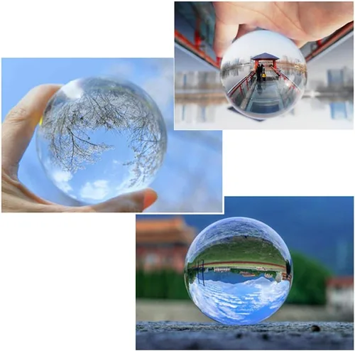 Vista 9 de Bola de cristal K9, bola de cristal transparente, esfera mágica para decoración, fotografía de lentes, meditación, adivinación de mirada, adorno