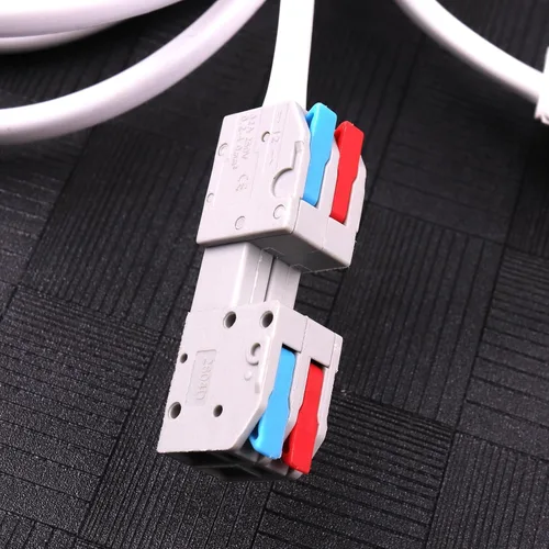 Vista 4 de 1 cable de luz colgante blanco E27 enchufe de bombilla a 2 clavijas con interruptor de encendido/apagado (cable de soporte de lámpara de 3M)