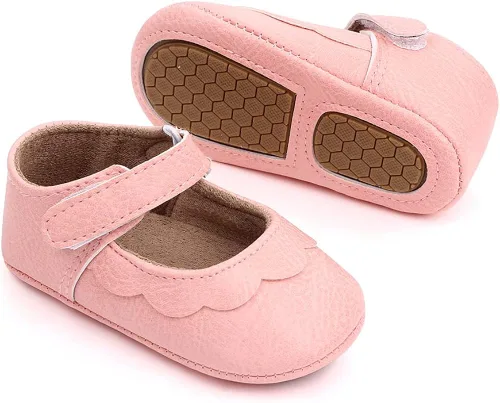 Vista 5 de Enteer Zapatos de cuero retro con botones Mary Jane para niña