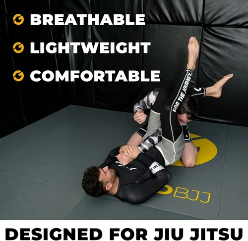 Vista 4 de Gold BJJ Jiu Jitsu Spats - Capa base para Gi y No-Gi Grappling - Pantalones de artes marciales