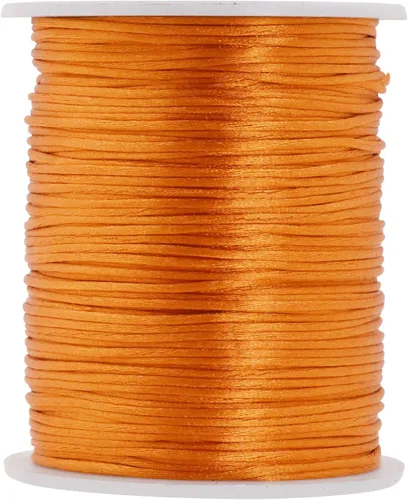 Vista 86 de Mandala Crafts Cordón de satén de cola de rattail de 0.02 in para nudos chinos de macramé