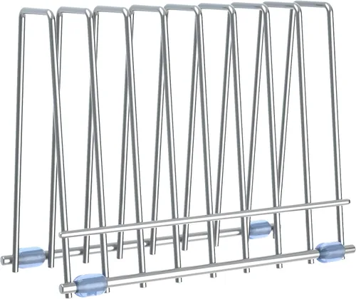 Vista 7 de Estante de bolsas de almacenamiento reutilizables, soporte inoxidable para bolsas de almacenamiento reutilizables, soporte de secado para bolsas