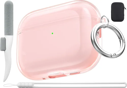Vista 12 de Funda de protección contra caídas para AirPods Pro 2 con kit de limpieza B-Negro