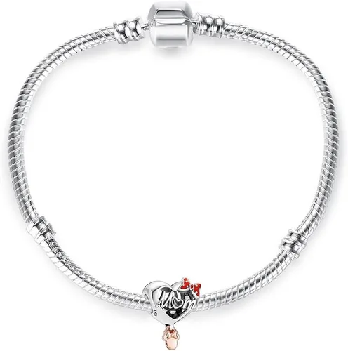 Vista 3 de Collar con dije de plata de ley 925 con circonita cúbica 5A para el día de la madre, cumpleaños, día de San Valentín, colección de joyas, regalos