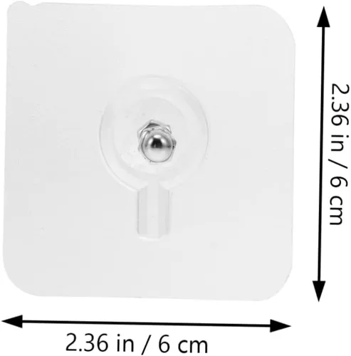 Vista 6 de 20pcs No Trace Nail Photo Frame PVC Coat Hook