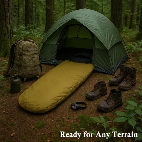 Vista 6 de Akmax.cn Funda de vivac para saco de dormir para sistema de dormir modular del ejército militar, capa exterior impermeable para saco de dormir