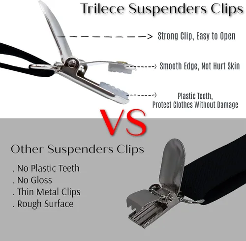 Vista 3 de trilece Suspenders for Boys,Kids,Toddler,Girls,Infants and Baby - Adjustable Y Back Child Suspenders Strong Clips