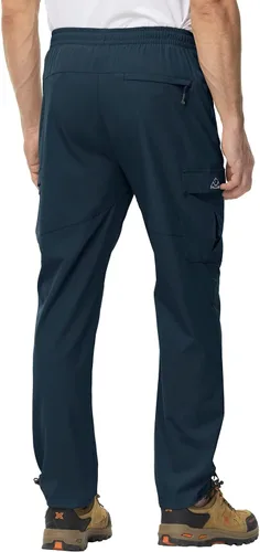 Vista 3 de Gopune Pantalones deportivos ligeros para hombre, de secado rápido, para senderismo, correr al aire libre, pantalones casuales
