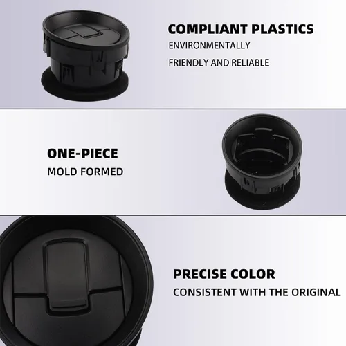 Vista 3 de Dasbecan 4 piezas de laca negra para salpicadero, aire acondicionado, calentador de CA compatible con Ford F150 2009-2014 Reemplazos # 9L3Z-19893-AA