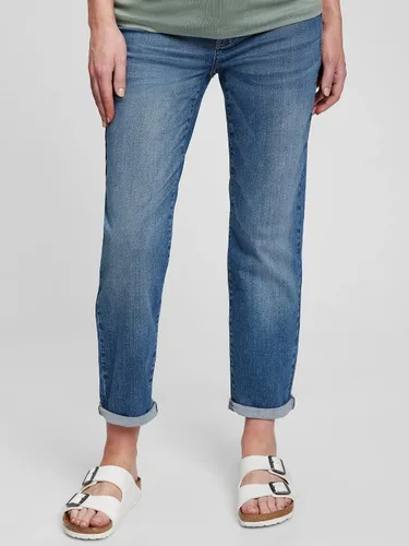 Vista 4 de GAP Pantalones de mezclilla para mujer con panel de inserción de maternidad