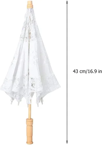 Vista 8 de Paraguas de encaje negro, sombrilla plegable de encaje hecho a mano, para boda, novia, para mujeres, decoración de fiesta, baile, fotografía