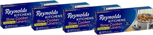 Vista 12 de Revestimiento regular para ollas de coción lenta Reynolds Kitchens, (ideal para 3 a 8cuartos), 4 piezas