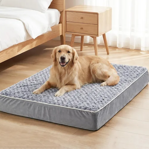 Vista 7 de WNPETHOME Cama ortopédica grande para perro, cama grande impermeable para perros con funda extraíble lavable y parte inferior antideslizante