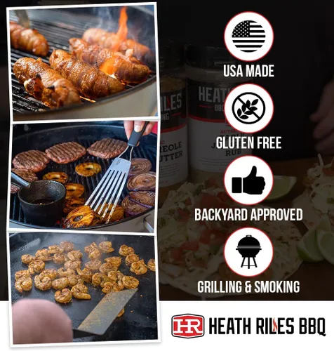 Vista 4 de Heath Riles BBQ Glaseado para barbacoa habanero de manzana – Salsa BBQ de manzana, glaseado de costillas dulce y picante para paleta de cerdo