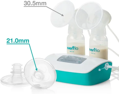 Vista 3 de Evenflo Feeding Sistema de brida AdvancedFit de 2 piezas con acceso a video instructivo, XS, 0.827 in (paquete de 2)