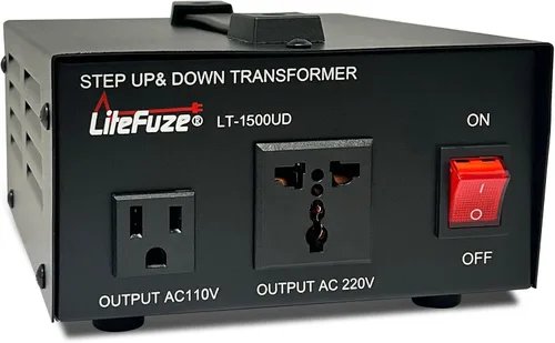 Vista 12 de LiteFuze 750 W Transformador convertidor de voltaje Step Up/Down - 110 V a 220 V / 220 V a 110 V Convertidor de potencia - Cable completamente