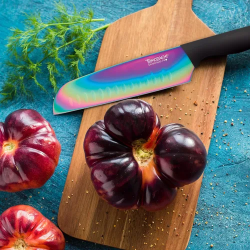 Vista 5 de Hampton Forge HMC01A656D Rainbow Titanium - Juego de cubiertos de 12 piezas - Multi