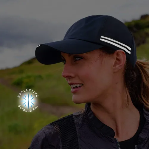 Vista 7 de Men Waterproof Baseball Cap Reflective Outdoor Rain Cap for Women's UPF 50+ Breathable Sport Running Hat