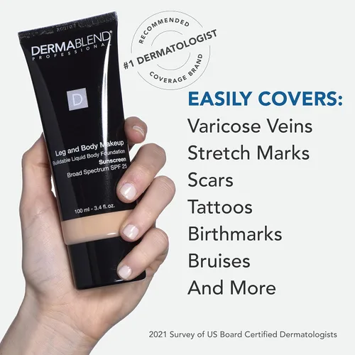 Vista 6 de Dermablend Leg and Body Makeup Foundation with SPF 25
