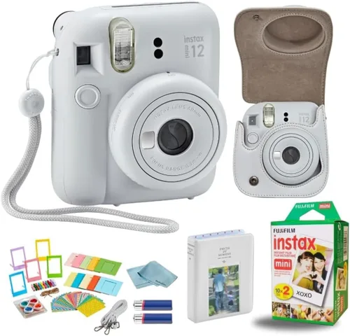 Vista 9 de Cámara Fujifilm Instant Mini 12 + Paquete de Accesorios y Funda Personalizada Compatible + Fuji Instant (20 Fotos) Álbum de Fotos Mini de Diseñador