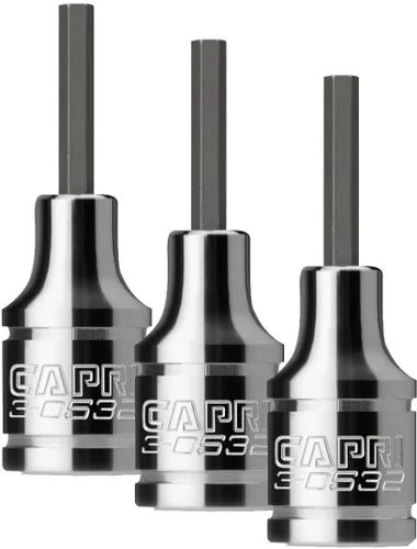 Vista 16 de Capri Tools 3-0531 2 mm Llave allen hexagonal, 1/4-pulgada de unidad, métrica