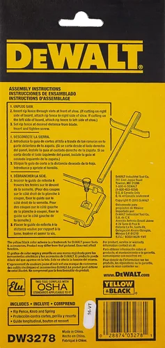 Vista 4 de DEWALT DW3278 Valla circular para sierra circular - El embalaje puede variar