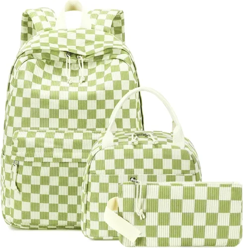 Vista 37 de Bluboon - Mochila escolar para niñas y mujeres para uso diario y de estilo informal, para portátil de 15 pulgadas, con bolsa para almuerzo y bolsa