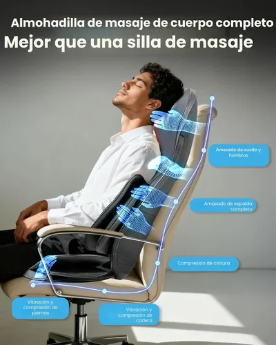 Vista 3 de COMFIER Shiatsu - Masajeador de cuello y espalda, almohadilla para silla