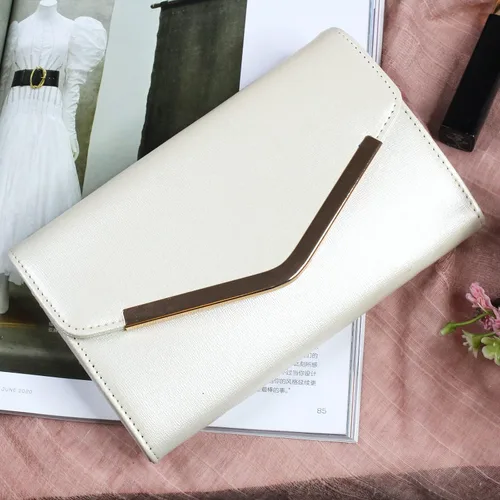 Vista 5 de Bolso de mano de noche para mujer, bolso de sobre con cadena desmontable