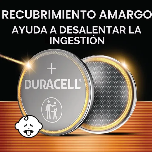 Vista 4 de Duracell - 2025 batería de litio de 3V - batería de larga duración - 2 unidades (el embalaje puede variar)