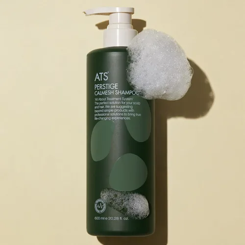 Vista 2 de ATS Perstige Calmesh Headspa Champú - 20.3 fl oz, aloe orgánico y champú calmante sin silicona