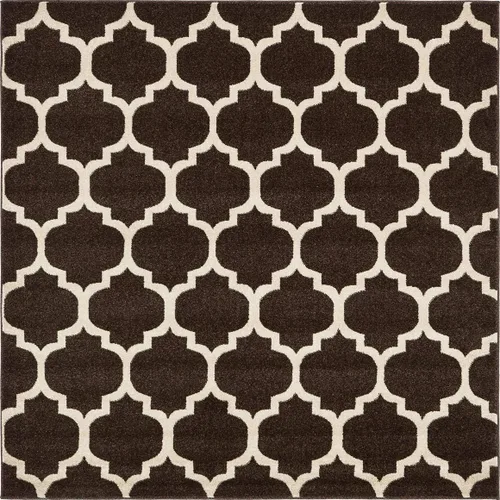 Vista 73 de Unique Loom Trellis Collection - Alfombra de área de Filadelfia, rectangular de 2 pies 2 pulgadas x 3 pies, color morado y marfil