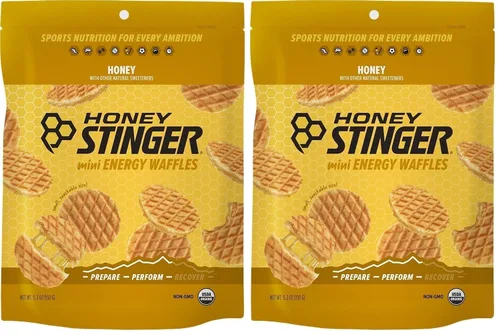 Vista 12 de Honey Stinger Gofle de arce de mantequilla de almendra orgánica, estroopwafel energético para ejercicio, resistencia y rendimiento, nutrición