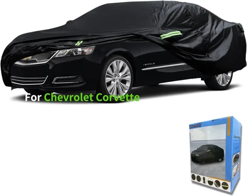 Vista 14 de Ajuste personalizado para funda de auto Chevrolet, resistente al agua, para todo tipo de clima, protección UV, resistente al viento, para exteriores