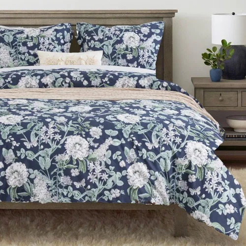 Vista 20 de DAUAOTO Juego de funda de edredón Twin XL de 68"X92", ropa de cama de algodón con estampado de granja para cama Twin XL extra larga, patrón floral