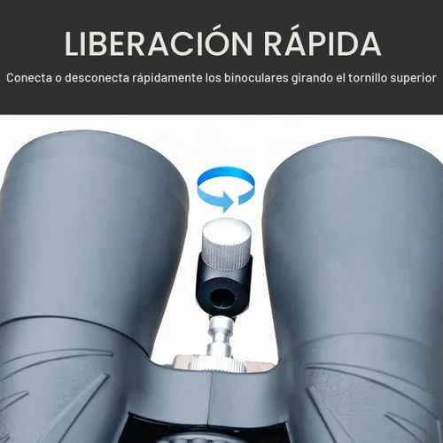 Vista 3 de Adaptador binocular de tirador de liberación rápida de 1/4 a 20 pulgadas, accesorios de montaje universal desmontable para 8 x 40 8 x 42 10 x 50 10