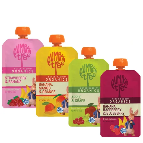 Vista 21 de Pumpkin Tree Peter Rabbit Organics, aperitivo de fruta 100% puro orgánico de manzana y uva, 4 onzas (Paquete de 10)