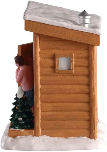 Vista 3 de Lemax - Pueblo de Navidad - Accesorio: Hace frío allá afuera
