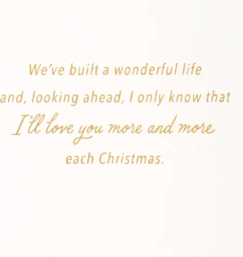 Vista 4 de Hallmark Tarjeta romántica de Navidad (Todo lo que quiero para Navidad)
