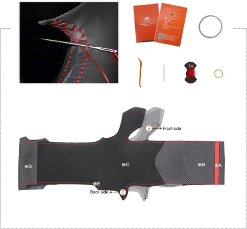 Vista 3 de MEWANT Cubierta personalizada del volante del coche para Hyundai Genesis Coupe 2010-2016