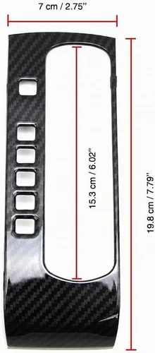 Vista 4 de Dreamseek Cubierta de panel de cambio automático de palanca de cambios para Honda Civic de 10ª generación 2016 2017 2018 2019 2020 2021 Sedan