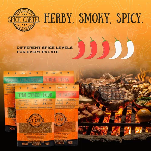Vista 3 de Spice Cartel Shawarma libanés. Mezcla artesanal de hierbas y especias inspirada en el Líbano. Dale vida a tu pollo con este delicioso adobo. Bolsa
