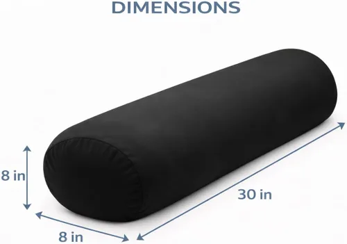 Vista 3 de Almohada corporal de microperlas – Almohada de apoyo para dormir lateral de cuerpo completo con funda extraíble para caderas, rodillas, espalda